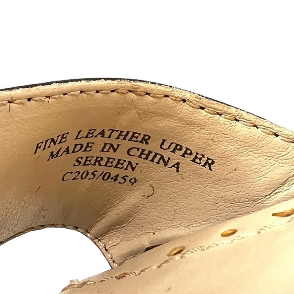 Adrienne Vittadini Black Sereen Perforated Ankle Strap Block Heels Size 7 1/2 - Picture 4 of 9